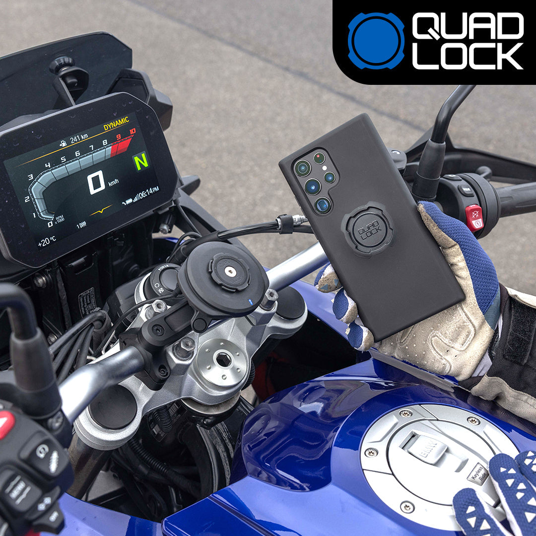 Motorcycle Phone Mount - Anti-Shake, Auto Lock, 360° Rotation - Fits 5.7-7" Phones