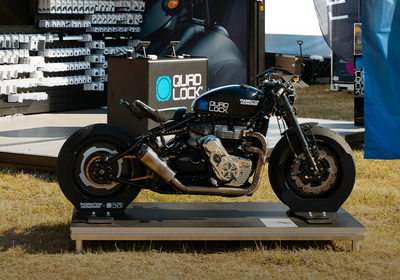 Image: Quad Lock x Thornton Hundred: Custom Supercharged Bobber Debuts at Goodwood Festival of Speed 2025